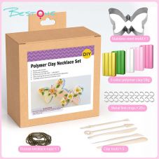 Polymer Clay DIY Craft Kit – Hanging Box Series – Assorted Jewelry & Tray Projects – 13×13×6cm