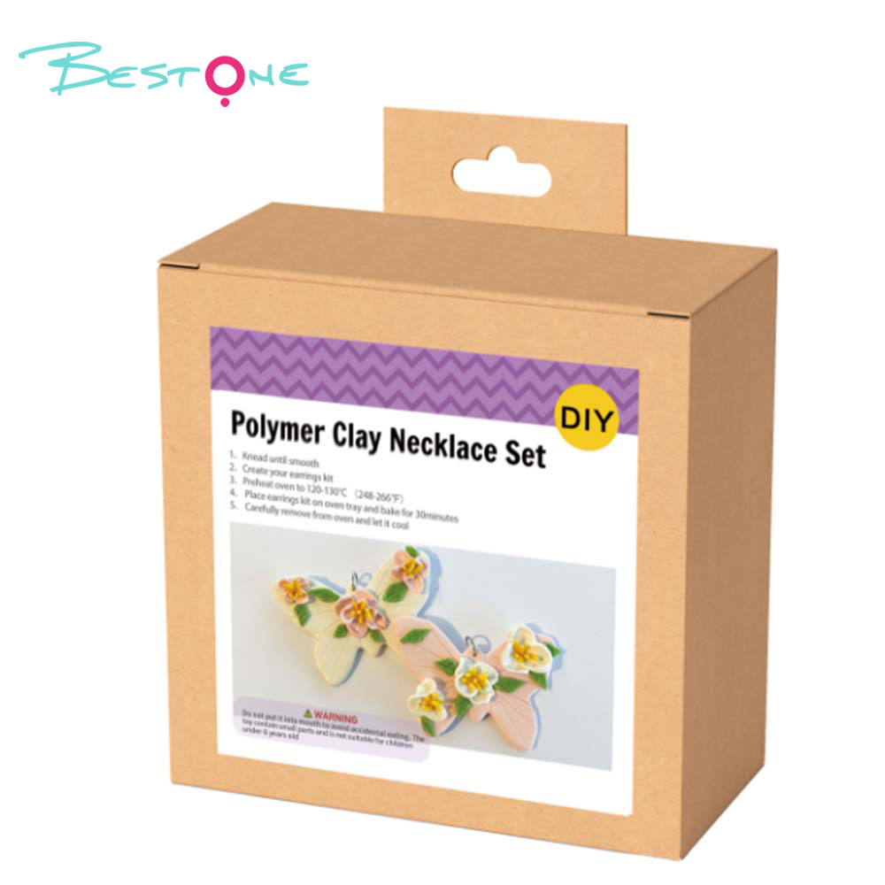 Polymer Clay DIY Craft Kit – Hanging Box Series – Assorted Jewelry & Tray Projects – 13×13×6cm