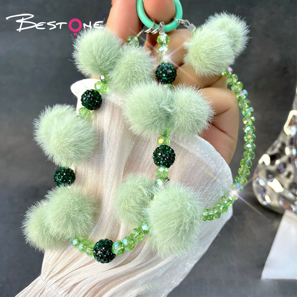 Acrylic Yarn Flower Phone Charm – 11
