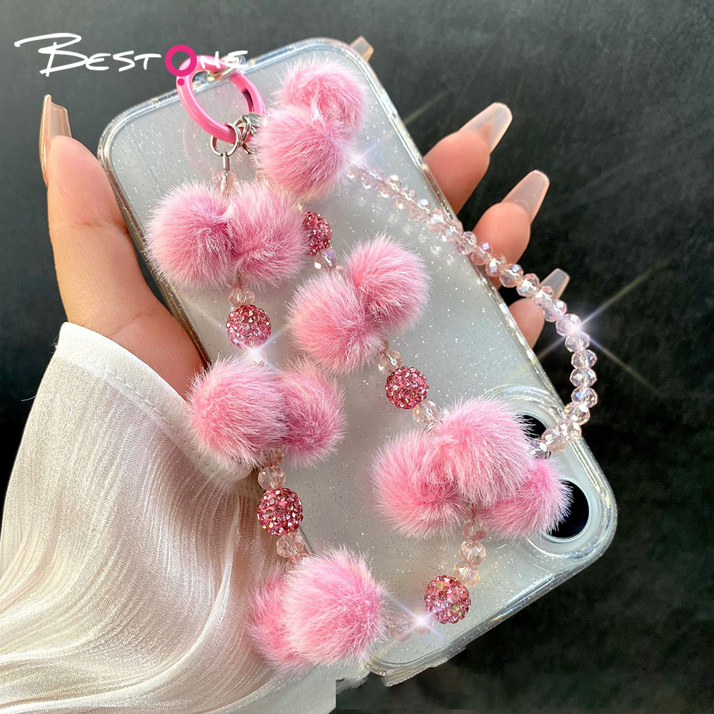Acrylic Yarn Flower Phone Charm – 11