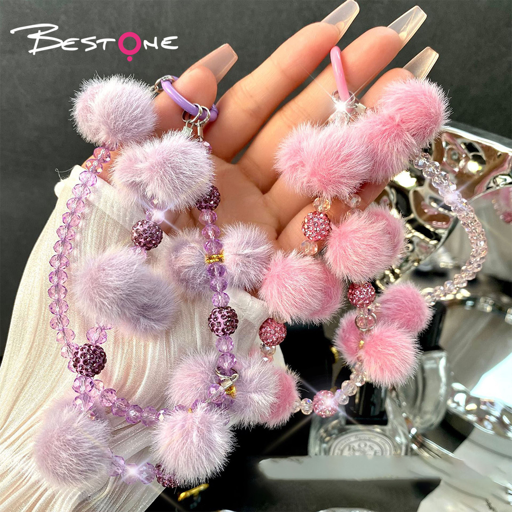 Acrylic Yarn Flower Phone Charm – 11