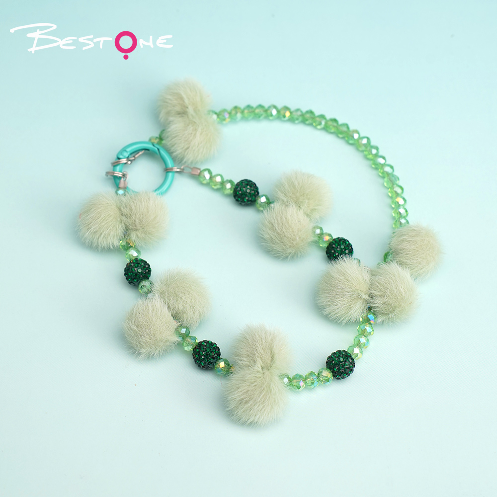 Acrylic Yarn Flower Phone Charm – 11