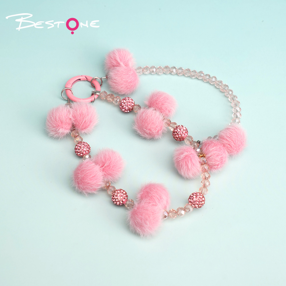Acrylic Yarn Flower Phone Charm – 11