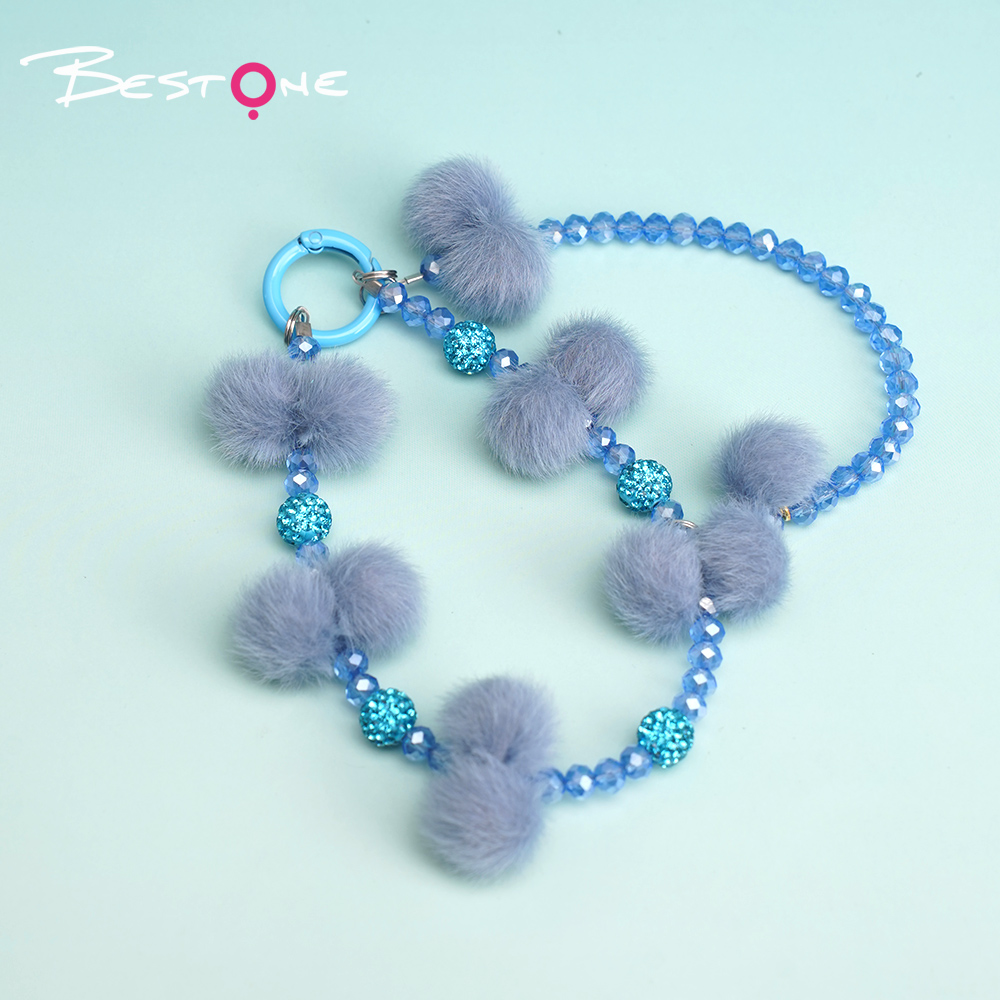 Acrylic Yarn Flower Phone Charm – 11