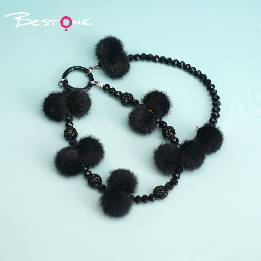 Acrylic Yarn Flower Phone Charm – 11