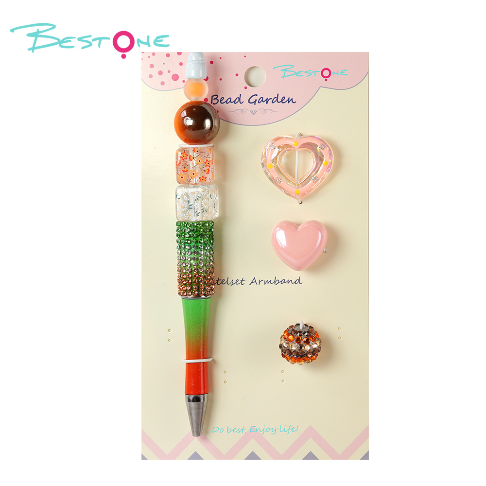 DIY Beaded Pen Kit – Mushroom & Butterfly Series – Silicone & Acrylic Beads