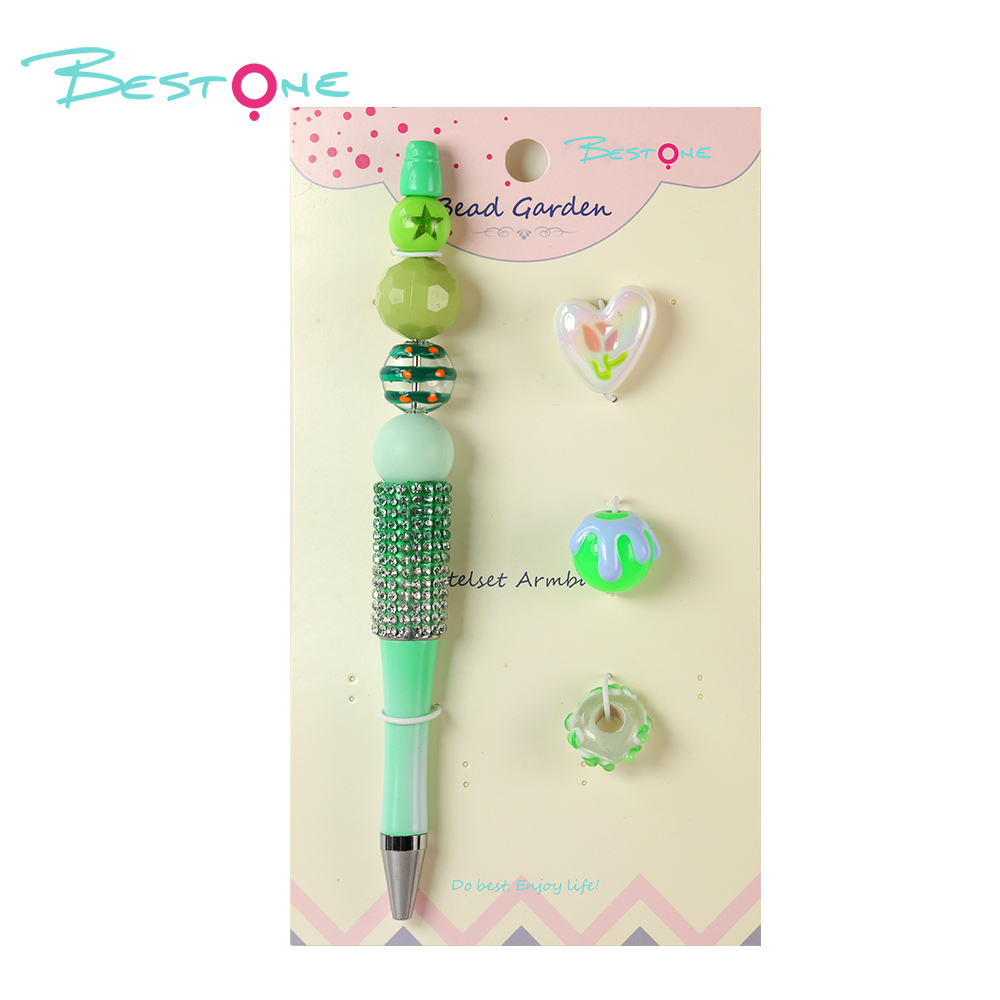 DIY Beaded Pen Kit – Mushroom & Butterfly Series – Silicone & Acrylic Beads