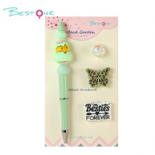DIY Beaded Pen Kit – Chick, Mushroom & Heart Series – Silicone & Acrylic Beads