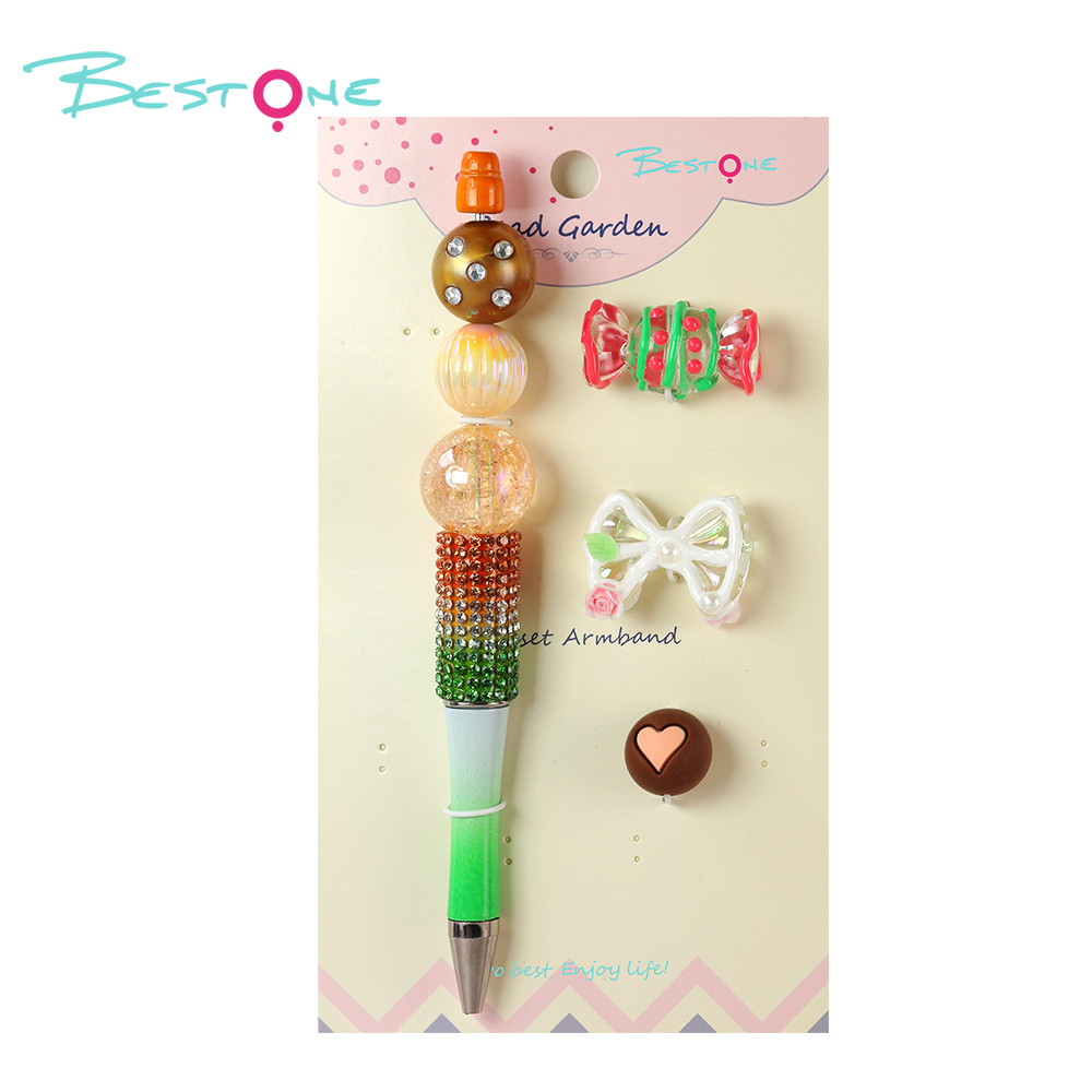 DIY Beaded Pen Kit – Book & Santa Series – Silicone & Acrylic Beads