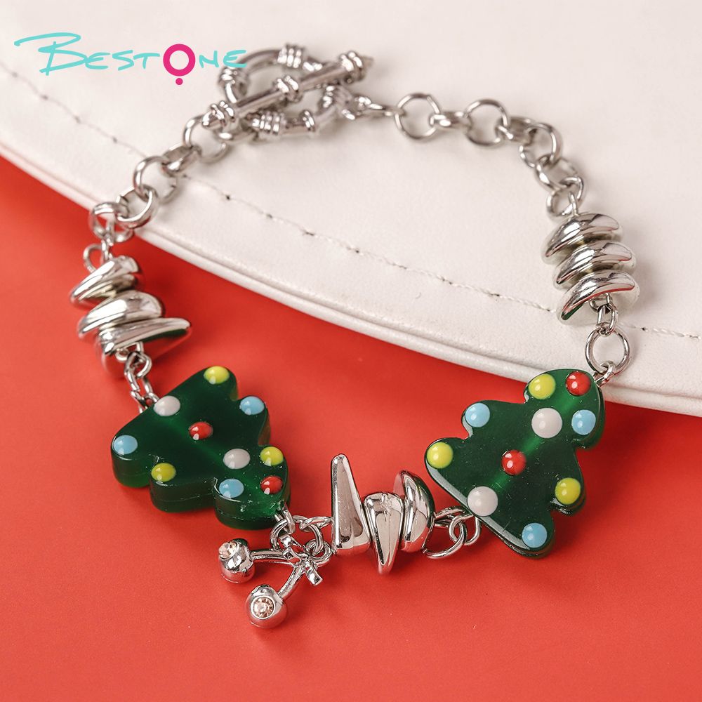 Christmas Themed Bracelets – Chain & Elastic Styles – Hand-painted Acrylic, Glass & Alloy Charms – OEM Ready
