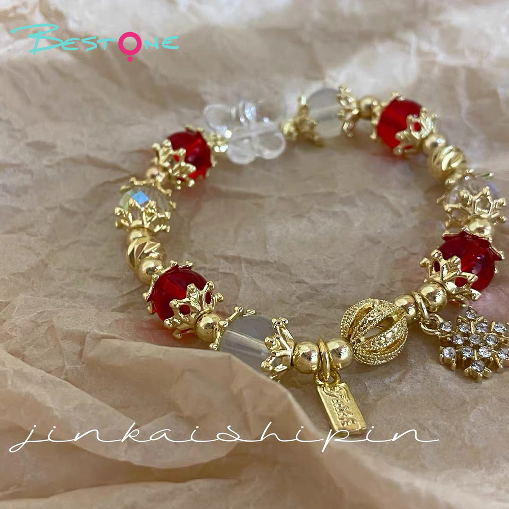 Christmas Themed Bracelets – Chain & Elastic Styles – Hand-painted Acrylic, Glass & Alloy Charms – OEM Ready
