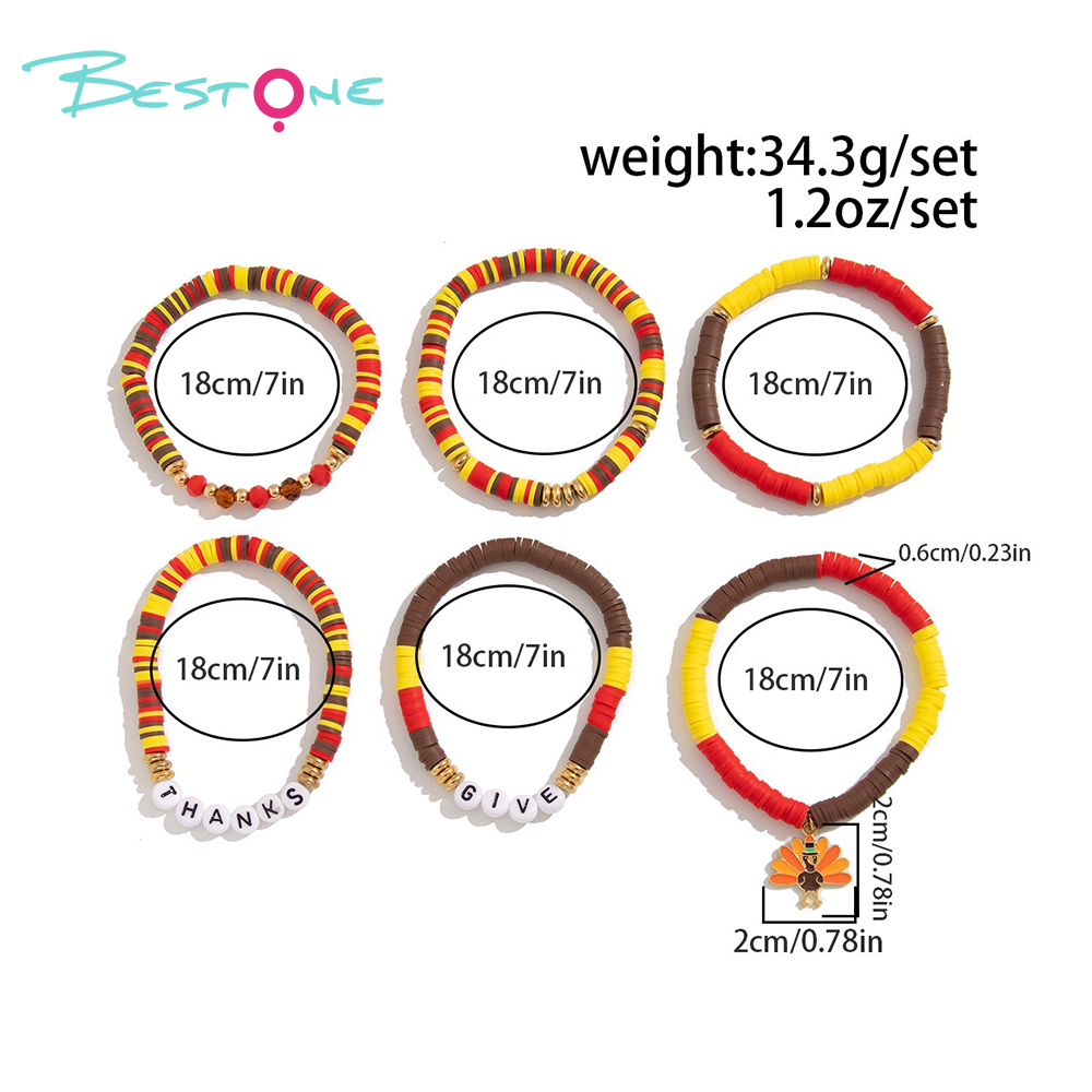 Thanksgiving Multi-Bracelet Stack Sets – 5 to 8 Pieces – Leaf, Word Bead, Sunflower & Peacock Charms – Autumn Color Series