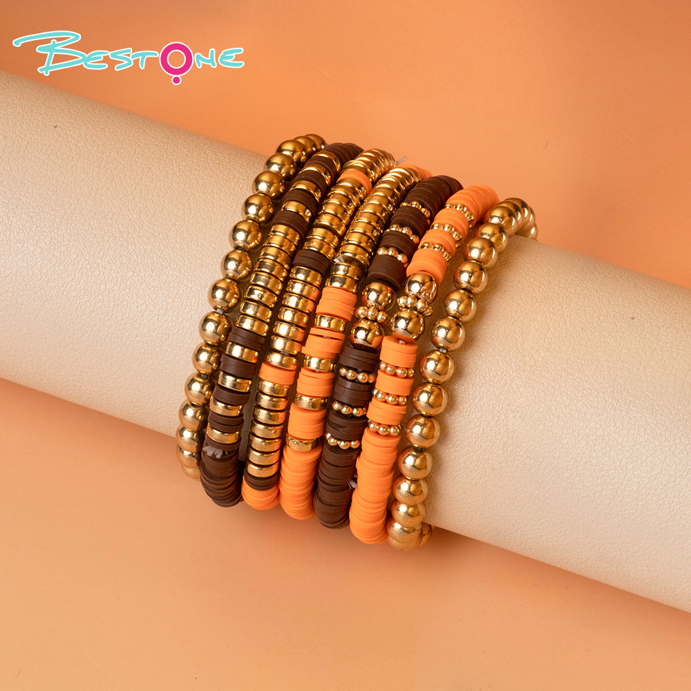 Thanksgiving Multi-Bracelet Stack Sets – 5 to 8 Pieces – Leaf, Word Bead, Sunflower & Peacock Charms – Autumn Color Series