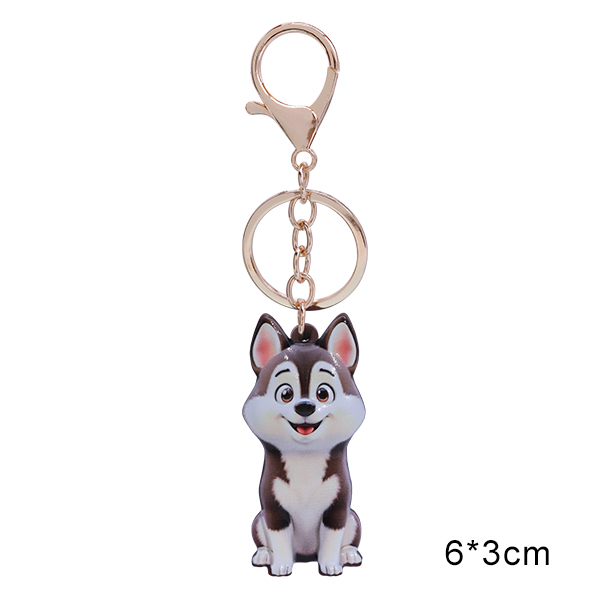 Vinyl Dog Breed Keychains – Cute Cartoon Style – 5.5~6.5cm