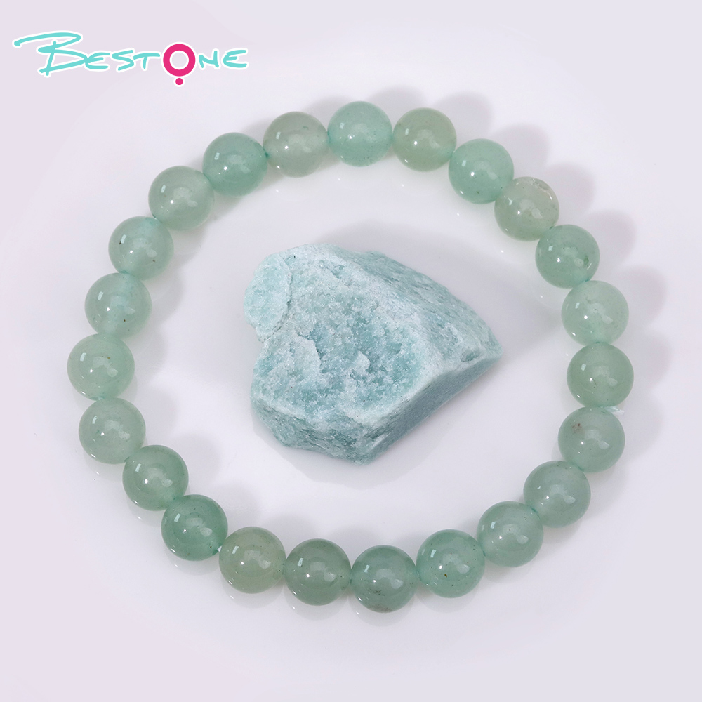 Crystal Bracelet and Raw Stone Gift Set – 8mm Gemstone Bead Bracelet with 25–35mm Natural Crystal