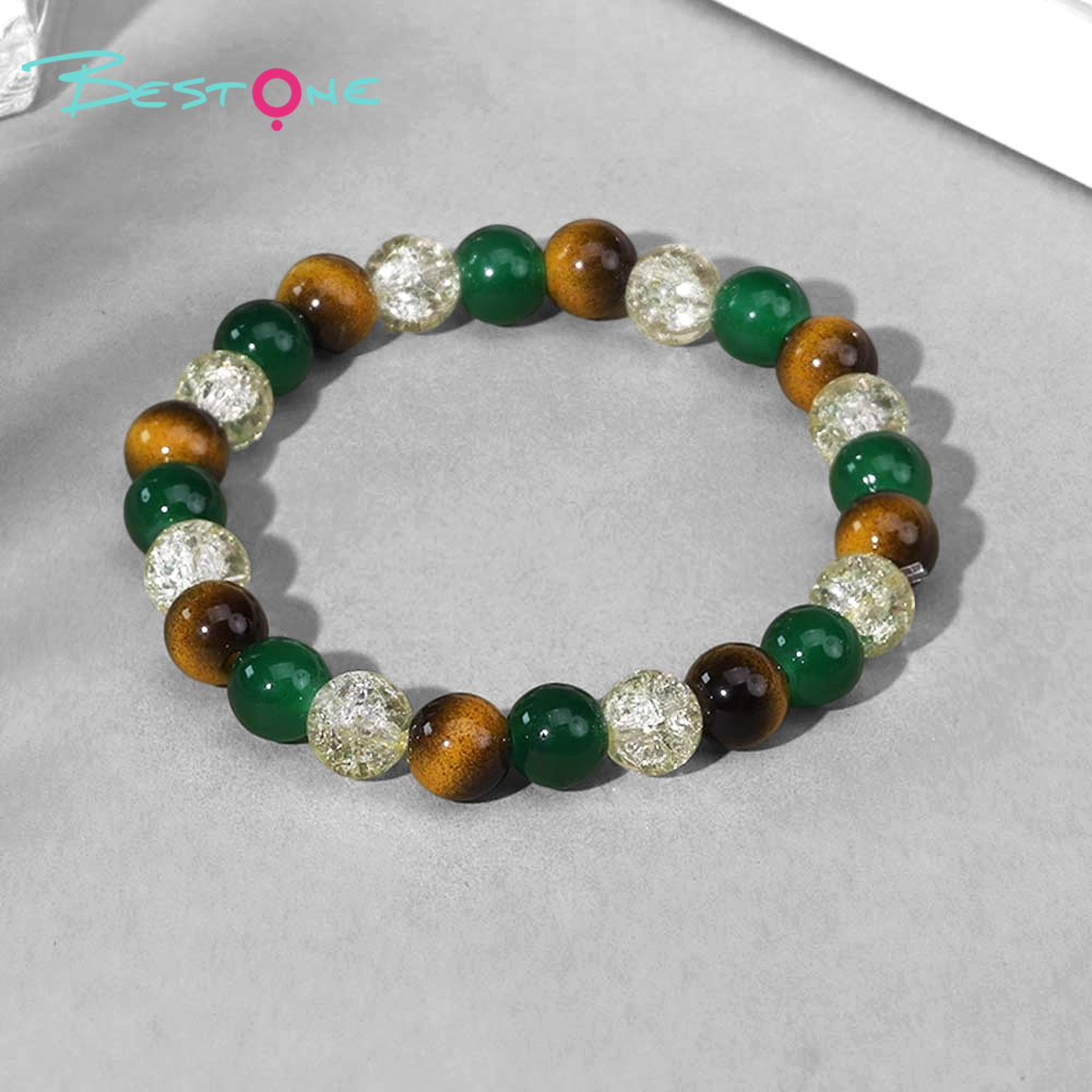 Multi-Stone Beaded Bracelets 8mm – Jade, Garnet, Rose Quartz, Apatite, Citrine, Tiger Eye, Aventurine, Moonstone – Mixed Gemstone Healing Jewelry 18cm Stretch Wholesale
