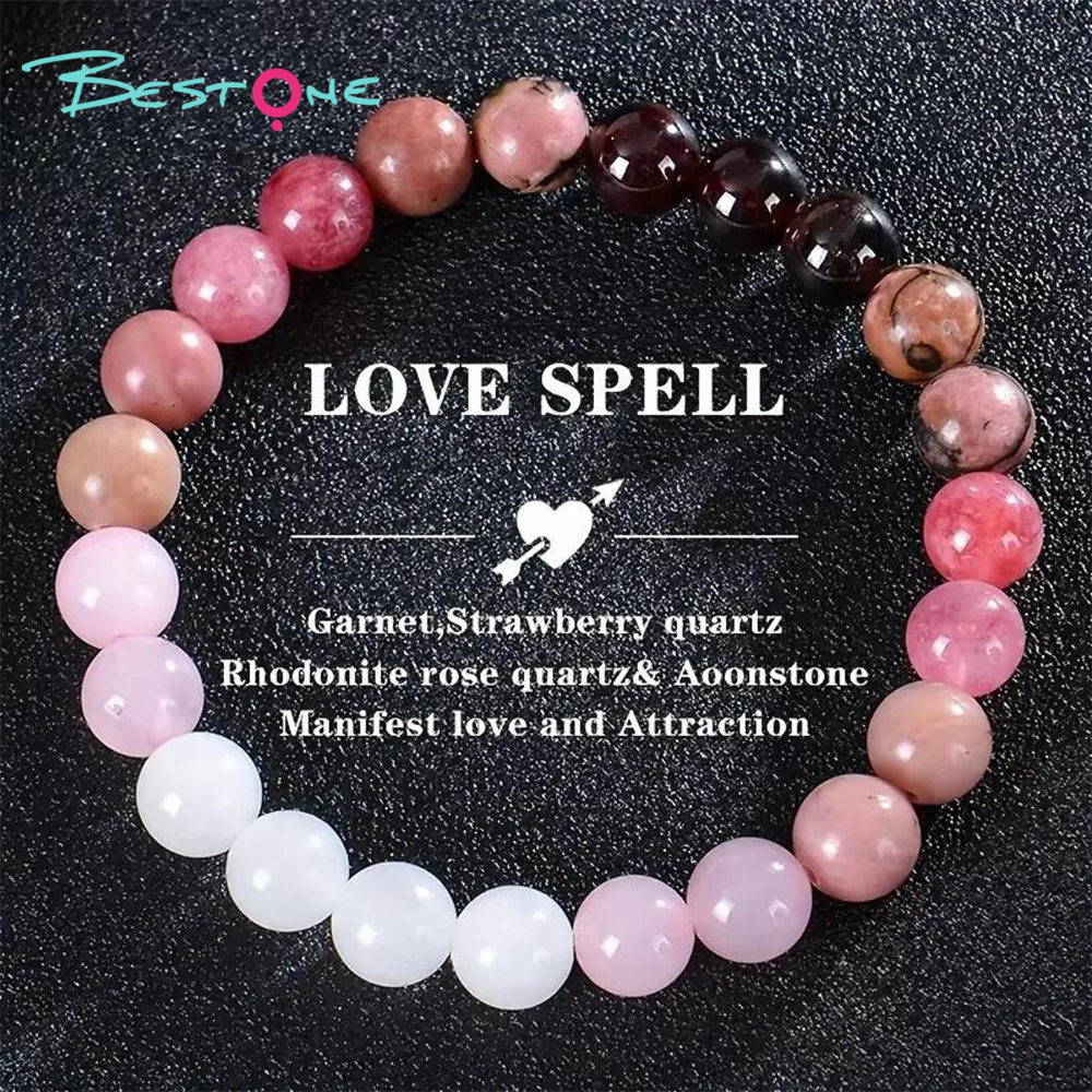 Multi-Stone Beaded Bracelets 8mm – Jade, Garnet, Rose Quartz, Apatite, Citrine, Tiger Eye, Aventurine, Moonstone – Mixed Gemstone Healing Jewelry 18cm Stretch Wholesale