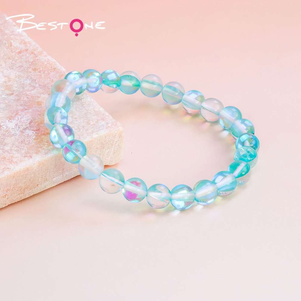 8mm Glass Beaded Bracelet – Mixed Colors, Shiny & Transparent Round Beads – Fashion Jewelry Gift for Women (12 Colors) 8mm Glass Beaded Bracelet – Mixed Colors, Shiny & Transparent Round Beads – Fashion Jewelry Gift for Women (12 Colors)