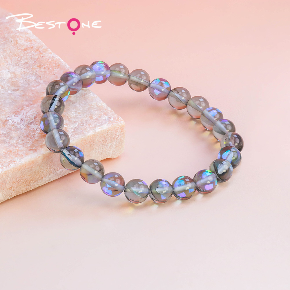 8mm Glass Beaded Bracelet – Mixed Colors, Shiny & Transparent Round Beads – Fashion Jewelry Gift for Women (12 Colors) 8mm Glass Beaded Bracelet – Mixed Colors, Shiny & Transparent Round Beads – Fashion Jewelry Gift for Women (12 Colors)