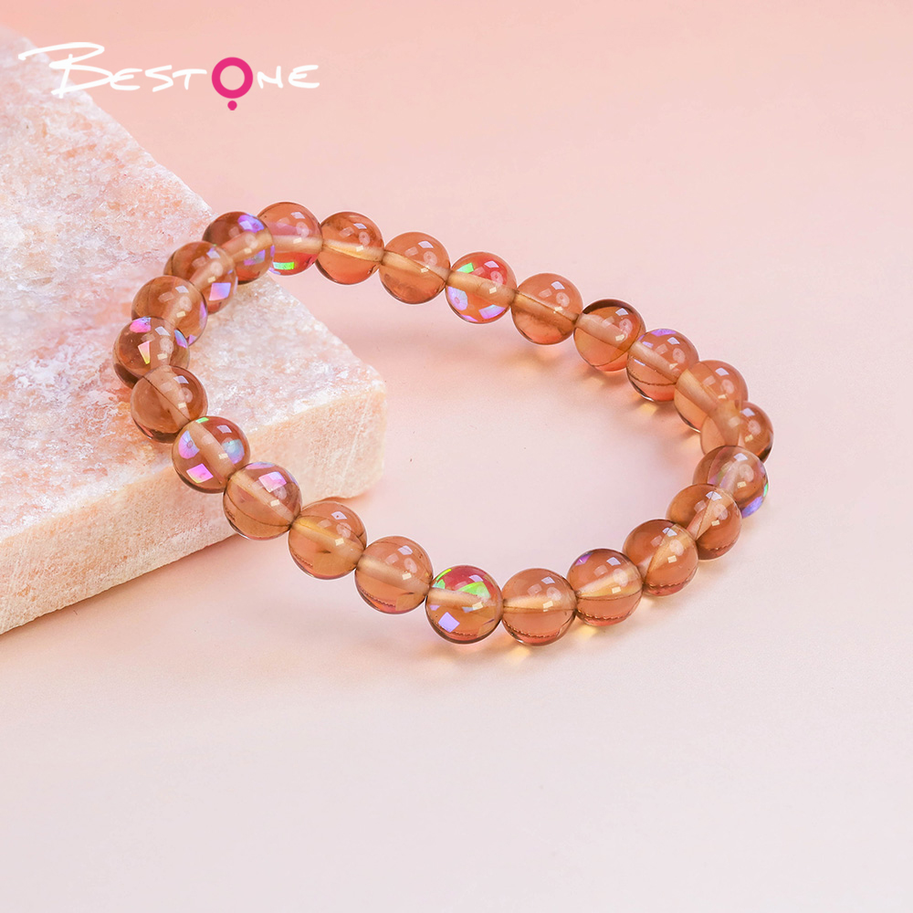 8mm Glass Beaded Bracelet – Mixed Colors, Shiny & Transparent Round Beads – Fashion Jewelry Gift for Women (12 Colors) 8mm Glass Beaded Bracelet – Mixed Colors, Shiny & Transparent Round Beads – Fashion Jewelry Gift for Women (12 Colors)