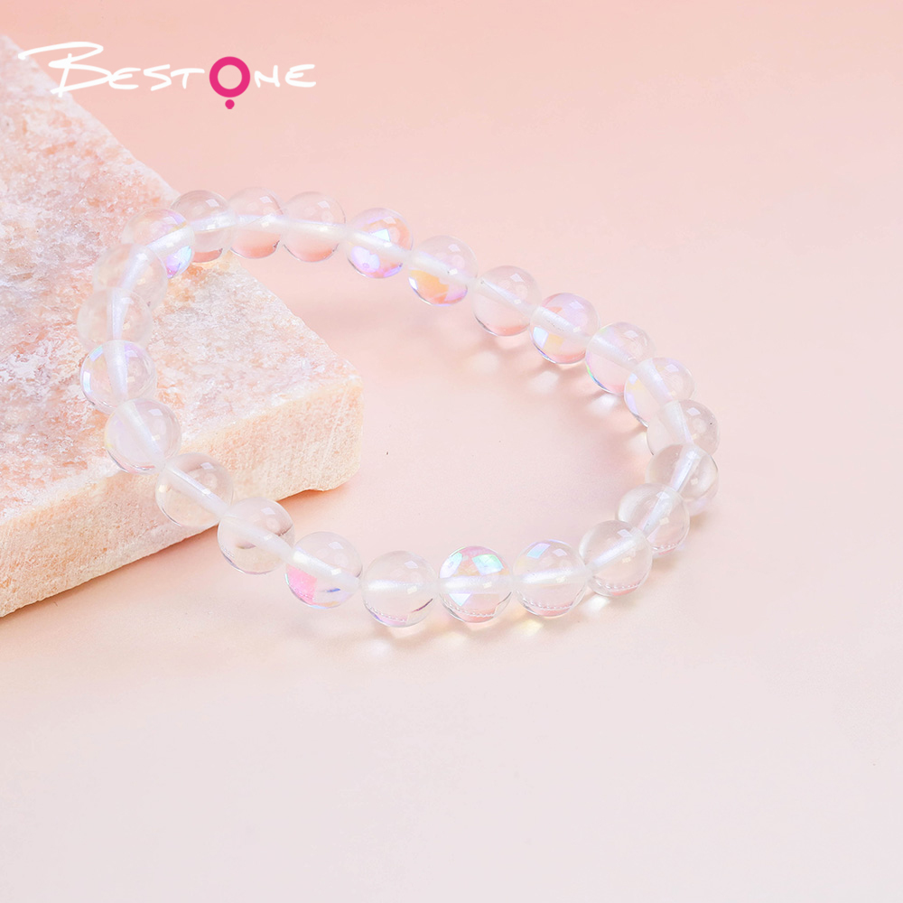 8mm Glass Beaded Bracelet – Mixed Colors, Shiny & Transparent Round Beads – Fashion Jewelry Gift for Women (12 Colors) 8mm Glass Beaded Bracelet – Mixed Colors, Shiny & Transparent Round Beads – Fashion Jewelry Gift for Women (12 Colors)