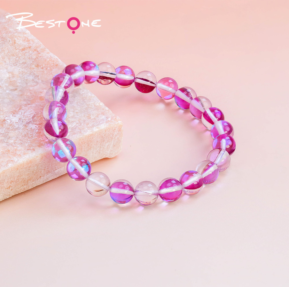 8mm Glass Beaded Bracelet – Mixed Colors, Shiny & Transparent Round Beads – Fashion Jewelry Gift for Women (12 Colors) 8mm Glass Beaded Bracelet – Mixed Colors, Shiny & Transparent Round Beads – Fashion Jewelry Gift for Women (12 Colors)