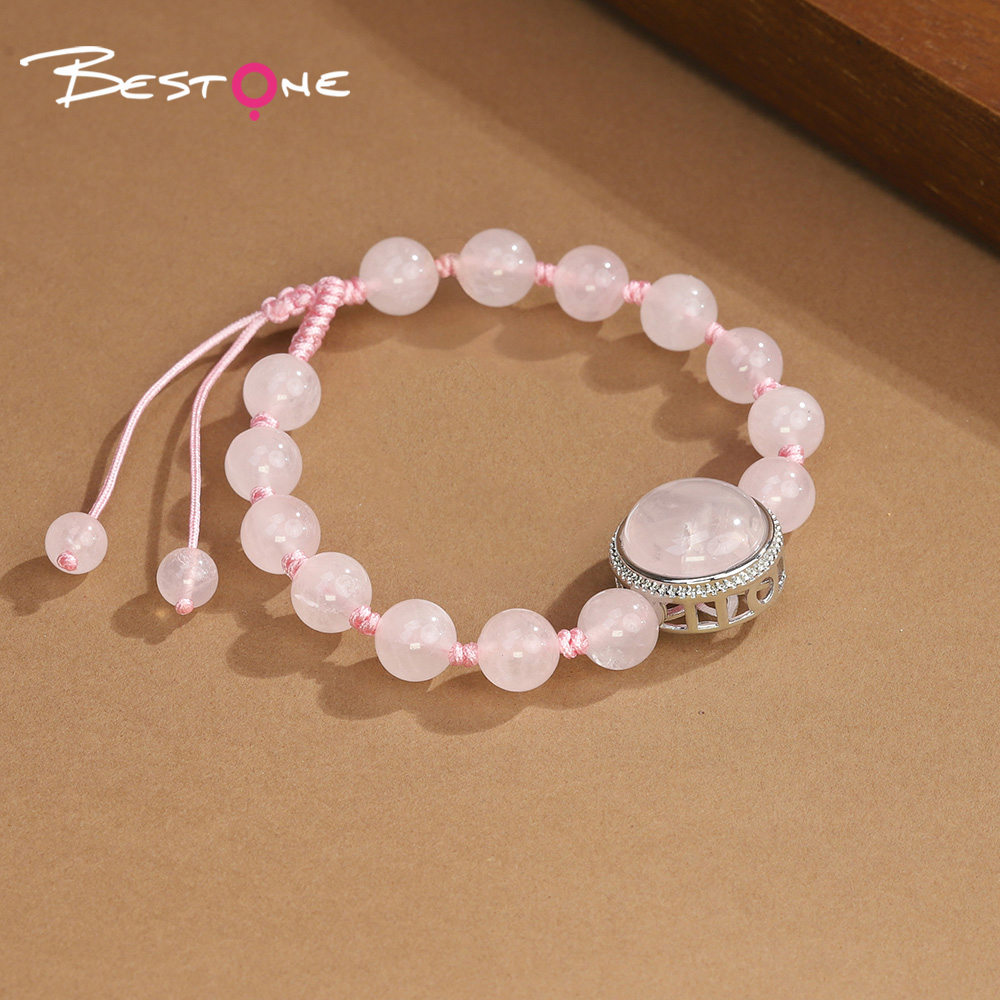 Natural Stone Bracelet with Lotus Base Pendant – 8mm Gemstone Beads & Woven Cord (Crystal, Amethyst, Obsidian, Aventurine, Tiger Eye) Natural Stone Bracelet with Lotus Base Pendant – 8mm Gemstone Beads & Woven Cord (Crystal, Amethyst, Obsidian, Aventurine, Tiger Eye)