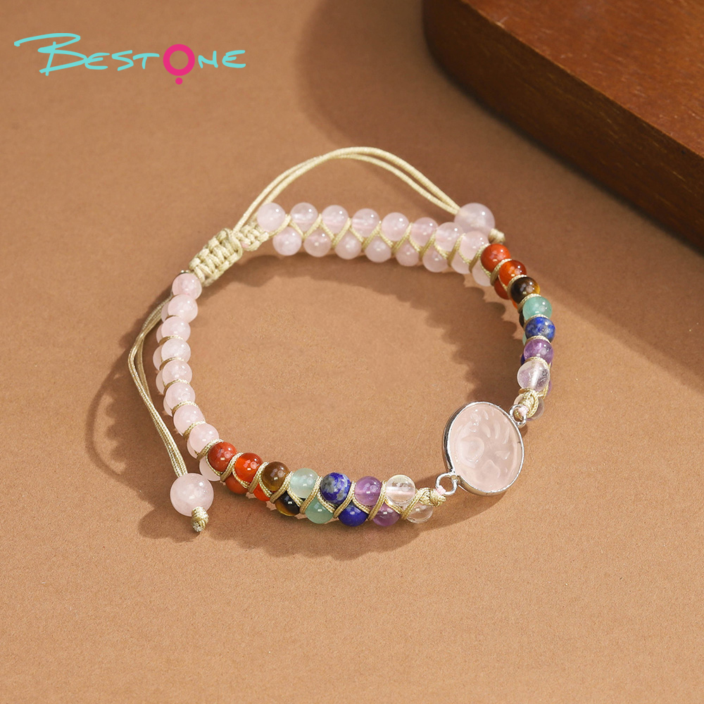 Tree of Life Double-Strand Natural Stone Bracelet – 7 Chakra Gemstone Beads with Adjustable Braided Cord (Aventurine, Rose Quartz, Amethyst, Turquoise, Obsidian, Tiger Eye) Tree of Life Double-Strand Natural Stone Bracelet – 7 Chakra Gemstone Beads with Adjustable Braided Cord (Aventurine, Rose Quartz, Amethyst, Turquoise, Obsidian, Tiger Eye)