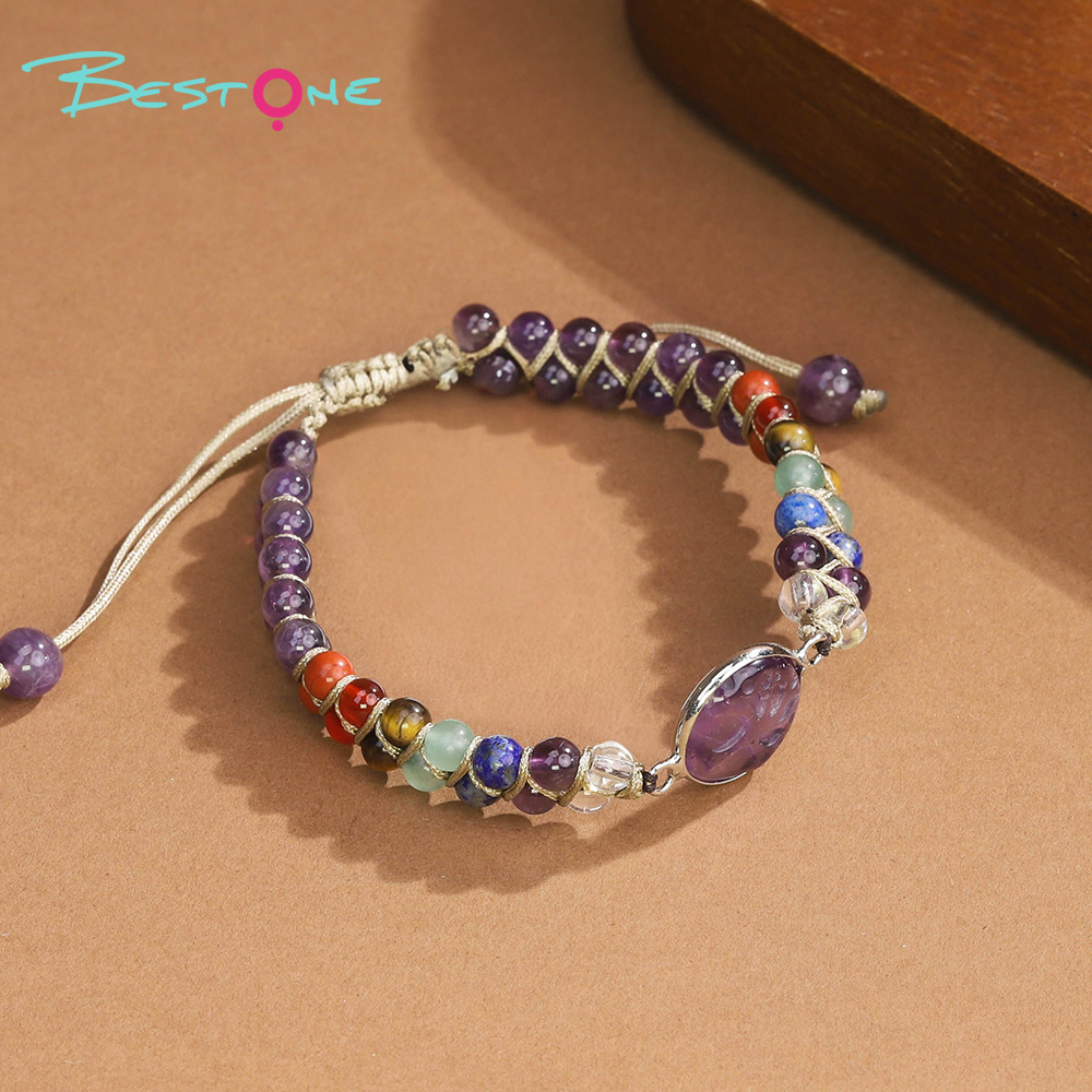 Tree of Life Double-Strand Natural Stone Bracelet – 7 Chakra Gemstone Beads with Adjustable Braided Cord (Aventurine, Rose Quartz, Amethyst, Turquoise, Obsidian, Tiger Eye) Tree of Life Double-Strand Natural Stone Bracelet – 7 Chakra Gemstone Beads with Adjustable Braided Cord (Aventurine, Rose Quartz, Amethyst, Turquoise, Obsidian, Tiger Eye)