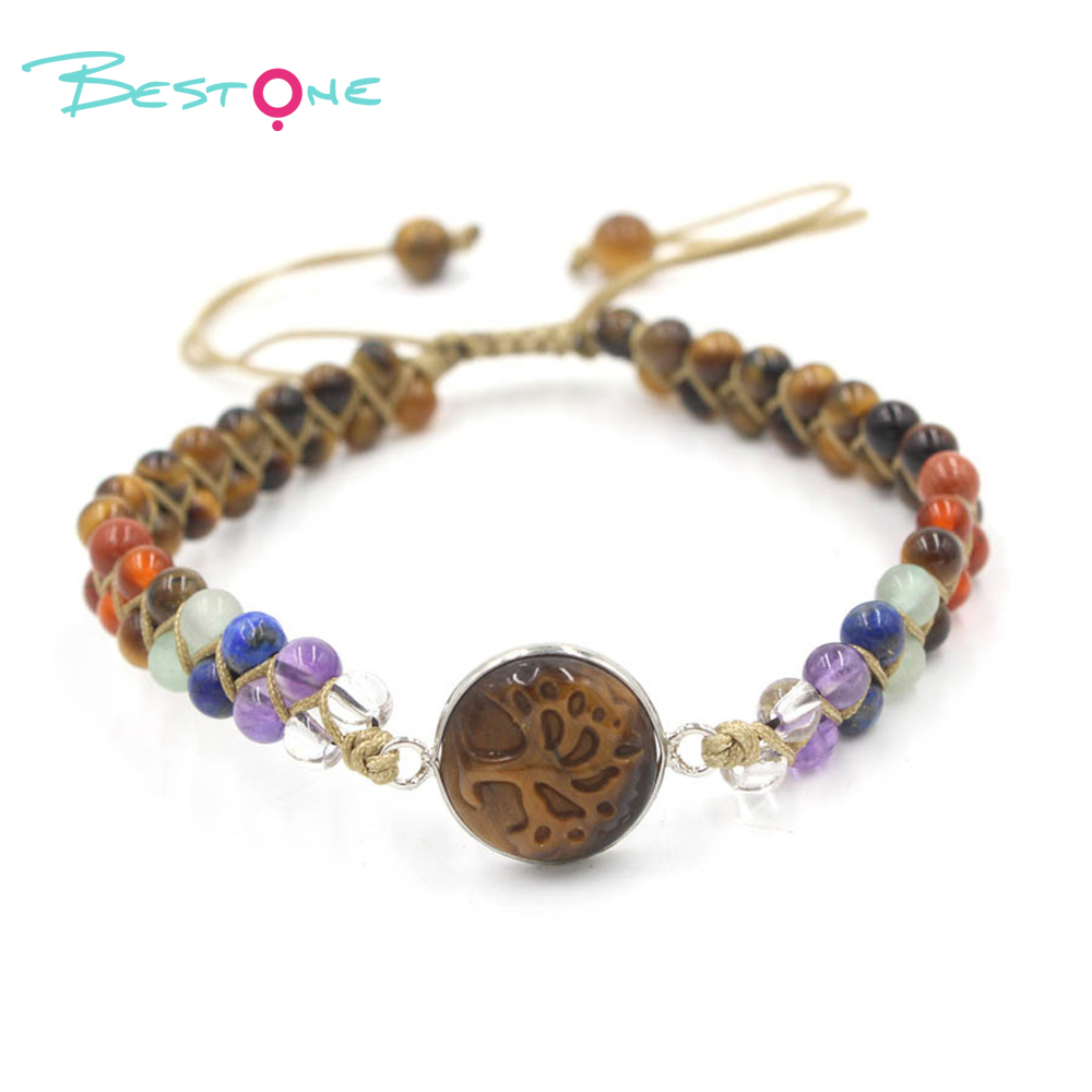 Tree of Life Double-Strand Natural Stone Bracelet – 7 Chakra Gemstone Beads with Adjustable Braided Cord (Aventurine, Rose Quartz, Amethyst, Turquoise, Obsidian, Tiger Eye) Tree of Life Double-Strand Natural Stone Bracelet – 7 Chakra Gemstone Beads with Adjustable Braided Cord (Aventurine, Rose Quartz, Amethyst, Turquoise, Obsidian, Tiger Eye)