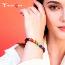 Engraved Natural Stone & Crystal Bead Bracelet – Amethyst, Blue Aventurine, 8mm Beads – Spiritual Jewelry Engraved Natural Stone & Crystal Bead Bracelet – Amethyst, Blue Aventurine, 8mm Beads – Spiritual Jewelry