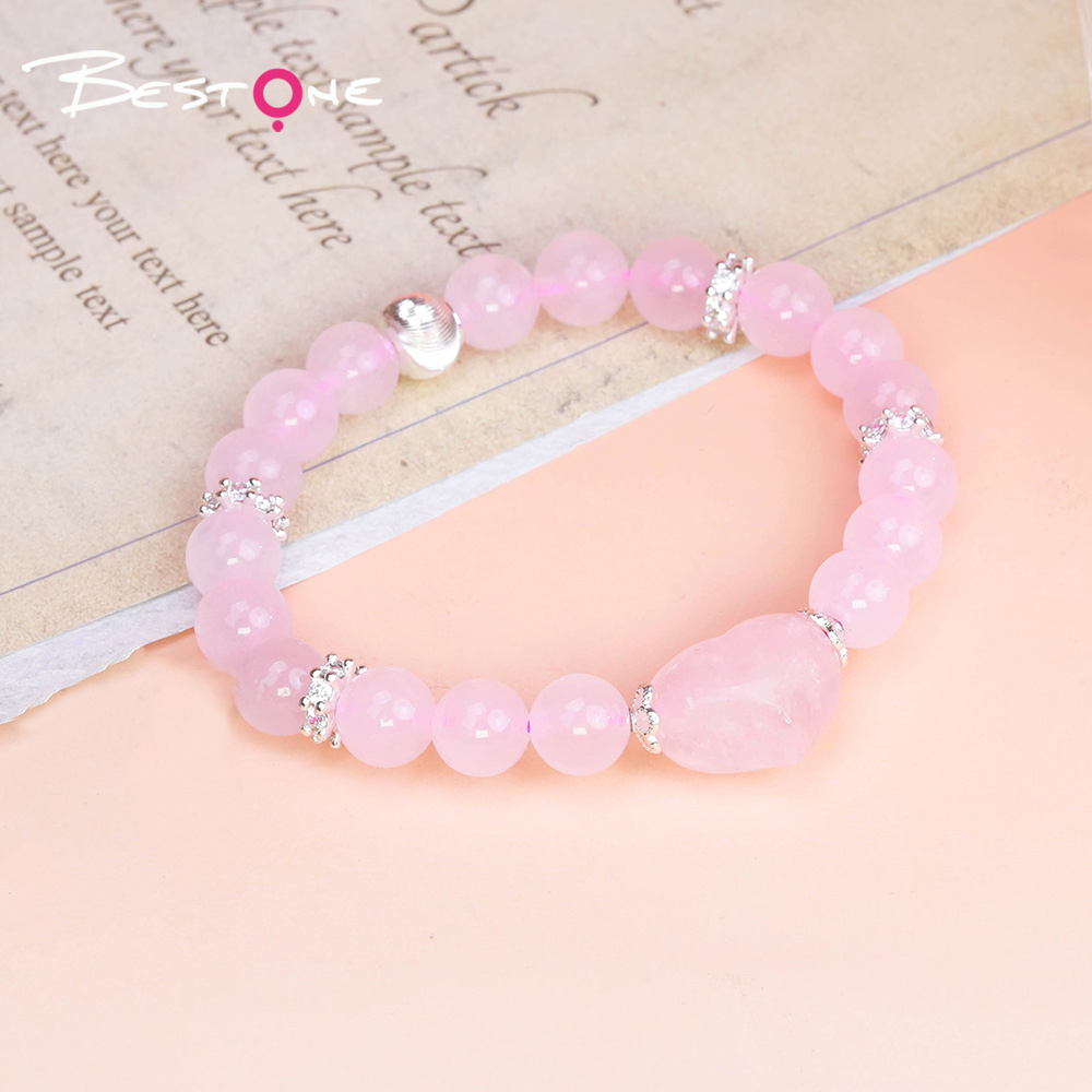 8mm Natural Stone Bead Bracelet with Gear Rhinestone Spacer & Heart Pendant – Lapis, Amethyst, Clear Quartz, Strawberry Quartz, Aventurine, Tiger Eye, Gold Obsidian, Rose Quartz 8mm Natural Stone Bead Bracelet with Gear Rhinestone Spacer & Heart Pendant – Lapis, Amethyst, Clear Quartz, Strawberry Quartz, Aventurine, Tiger Eye, Gold Obsidian, Rose Quartz