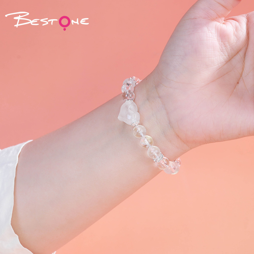 8mm Natural Stone Bead Bracelet with Gear Rhinestone Spacer & Heart Pendant – Lapis, Amethyst, Clear Quartz, Strawberry Quartz, Aventurine, Tiger Eye, Gold Obsidian, Rose Quartz 8mm Natural Stone Bead Bracelet with Gear Rhinestone Spacer & Heart Pendant – Lapis, Amethyst, Clear Quartz, Strawberry Quartz, Aventurine, Tiger Eye, Gold Obsidian, Rose Quartz