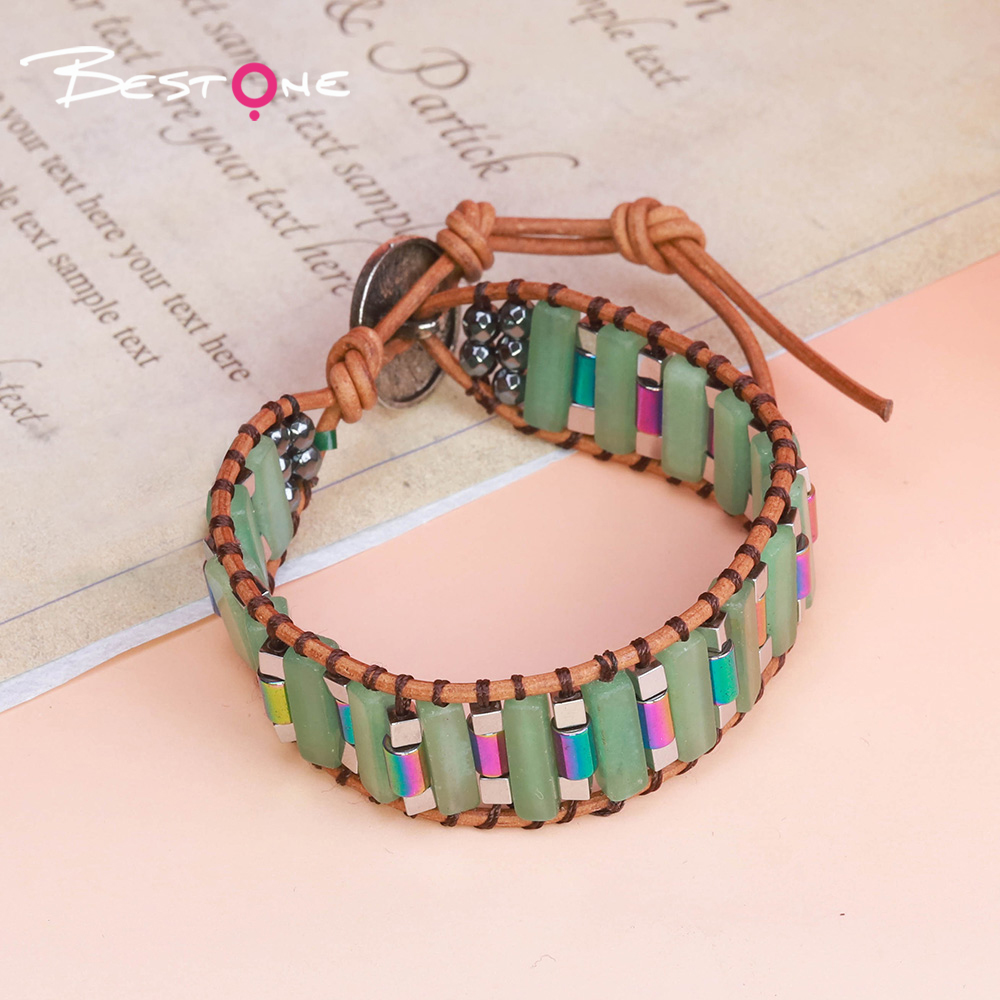 Natural Stone Bar Bead Bracelet with Rainbow Iron Beads & Alloy Tree of Life Charm – Tiger Eye, Picture Stone, White Turquoise, Aventurine, Lapis, Flower Green Stone Natural Stone Bar Bead Bracelet with Rainbow Iron Beads & Alloy Tree of Life Charm – Tiger Eye, Picture Stone, White Turquoise, Aventurine, Lapis, Flower Green Stone