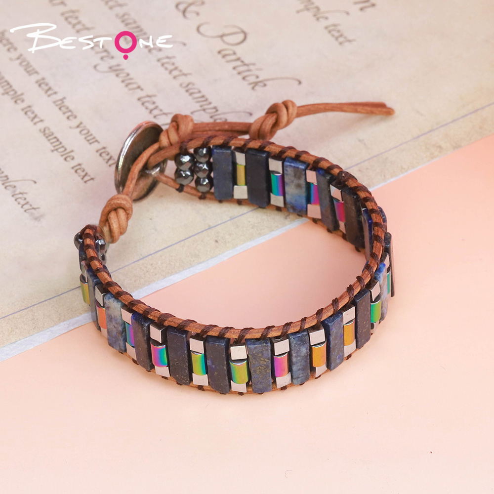 Natural Stone Bar Bead Bracelet with Rainbow Iron Beads & Alloy Tree of Life Charm – Tiger Eye, Picture Stone, White Turquoise, Aventurine, Lapis, Flower Green Stone Natural Stone Bar Bead Bracelet with Rainbow Iron Beads & Alloy Tree of Life Charm – Tiger Eye, Picture Stone, White Turquoise, Aventurine, Lapis, Flower Green Stone