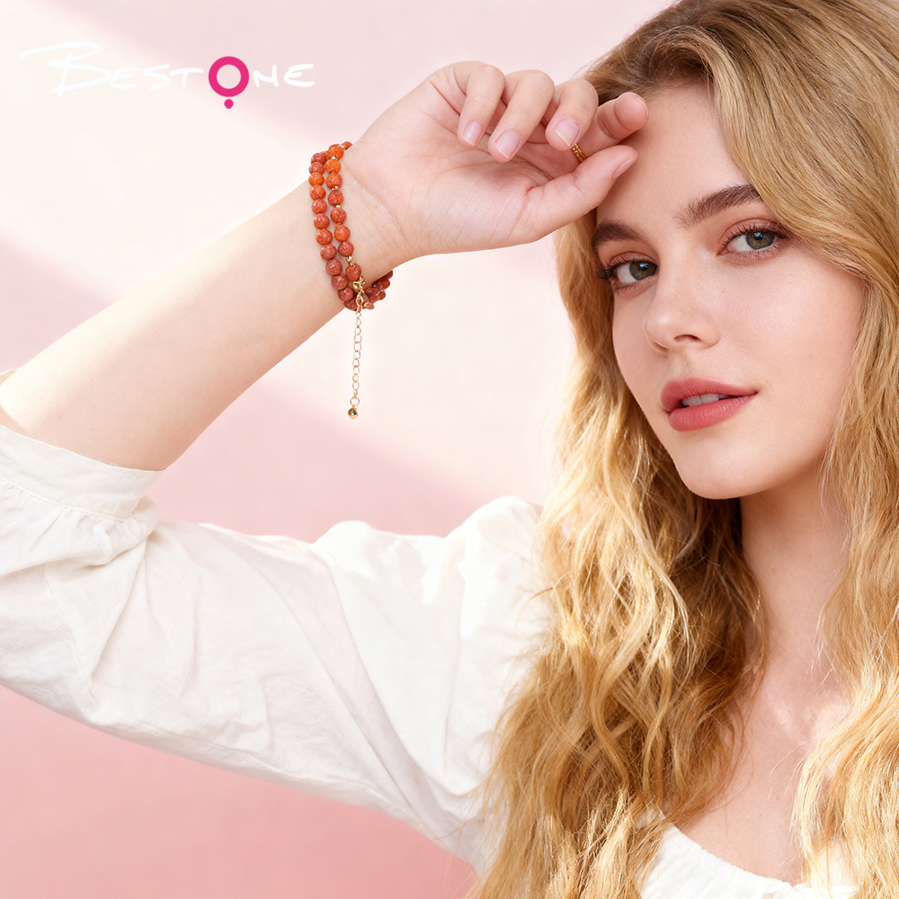 Double-Layer Heart Beaded Bracelet – White Crystal, Opal, Rose Quartz, Red Jasper, Tiger Eye, Amazonite & More – Adjustable Lobster Clasp Double-Layer Heart Beaded Bracelet – White Crystal, Opal, Rose Quartz, Red Jasper, Tiger Eye, Amazonite & More – Adjustable Lobster Clasp