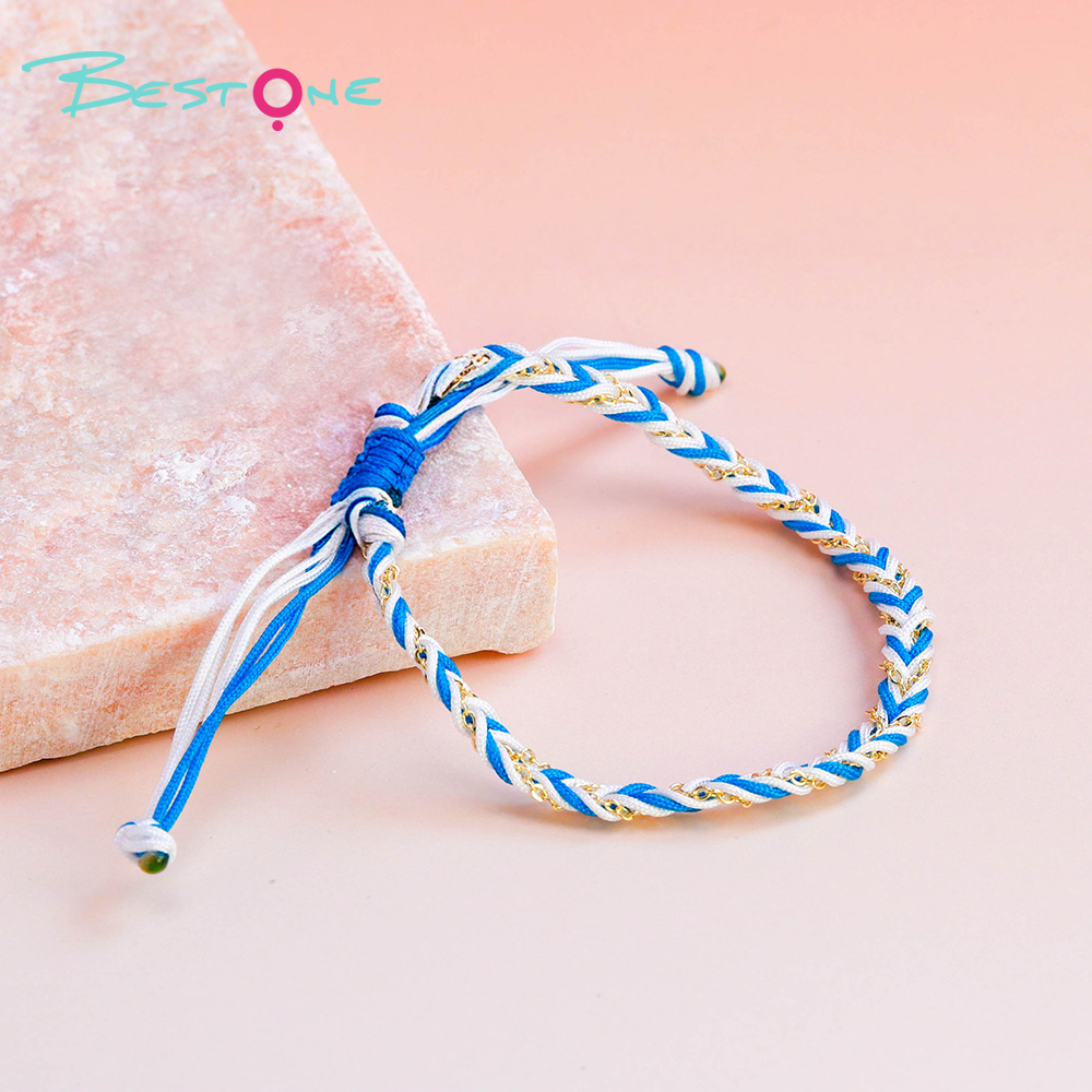 Braided Cord Bracelet with Metal Chain – Colorful Twisted Rope – Adjustable Unisex Fashion Jewelry Braided Cord Bracelet with Metal Chain – Colorful Twisted Rope – Adjustable Unisex Fashion Jewelry