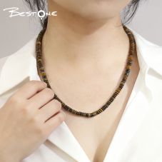 Healing Crystal & Energy Gemstone Beaded Necklace – Natural 6mm Energy Stone with Antique Silver Spacers