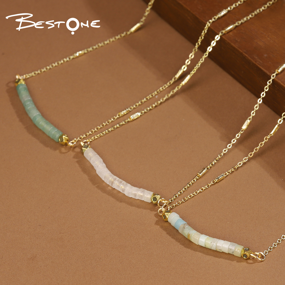 Wholesale Healing Crystal & Energy Gemstone Cylinder Necklace – Natural Energy Stone, 40cm