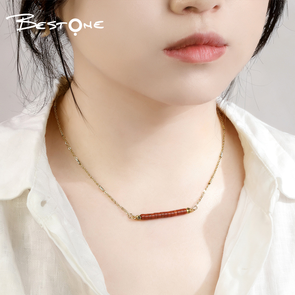 Wholesale Healing Crystal & Energy Gemstone Cylinder Necklace – Natural Energy Stone, 40cm