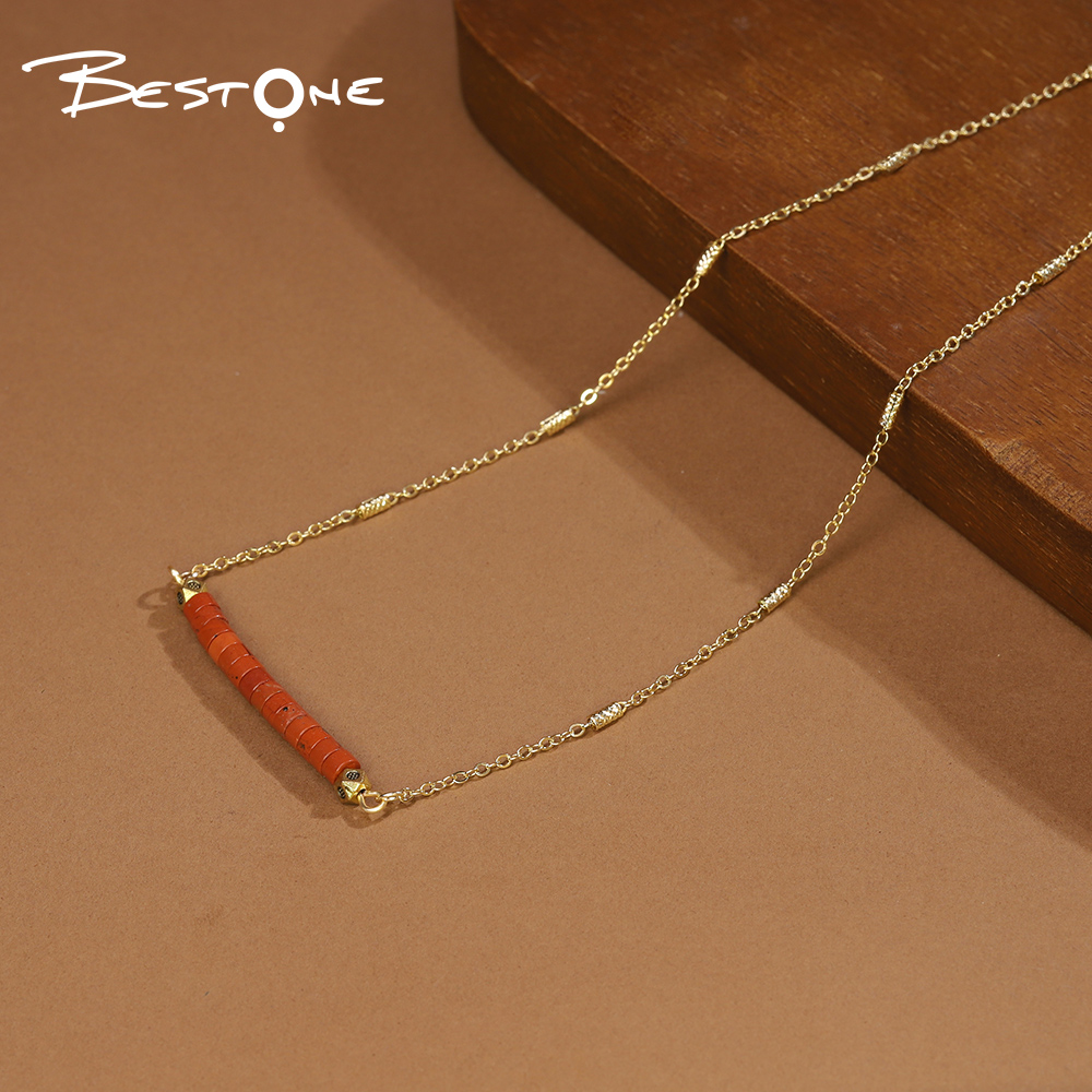 Wholesale Healing Crystal & Energy Gemstone Cylinder Necklace – Natural Energy Stone, 40cm