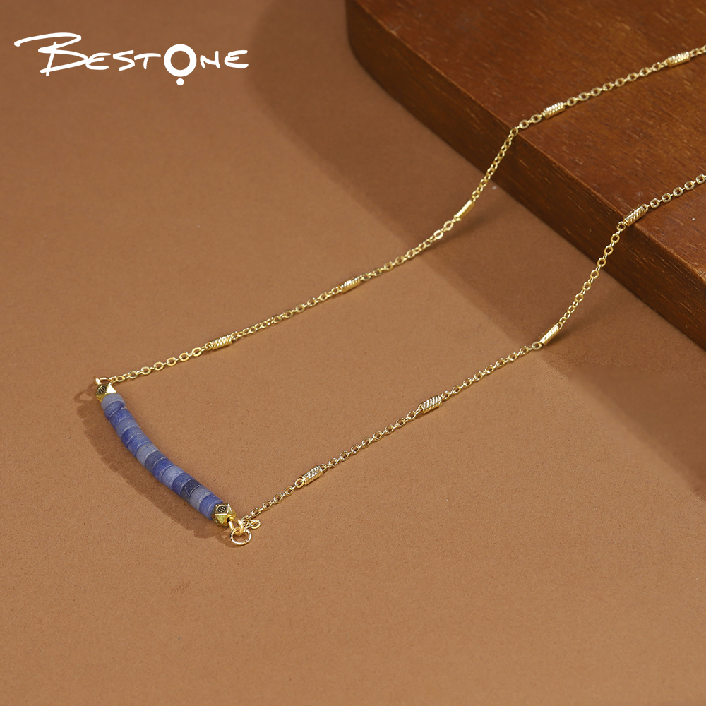 Wholesale Healing Crystal & Energy Gemstone Cylinder Necklace – Natural Energy Stone, 40cm