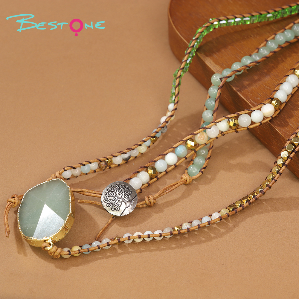 Wholesale Healing Crystal & Energy Gemstone Necklace Set – Blue & Purple Crystal, Amazonite, Rose Quartz, Lapis