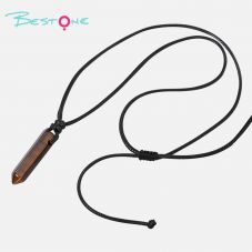 Healing Crystal & Energy Gemstone Necklace Set – Green Aventurine, Tiger Eye, Obsidian & Opal, Black Wax Cord