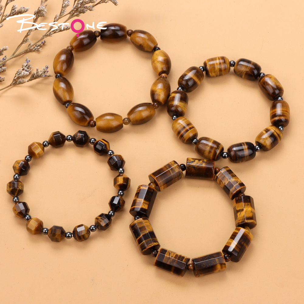Yellow Tiger Eye Stretch Bracelet Collection