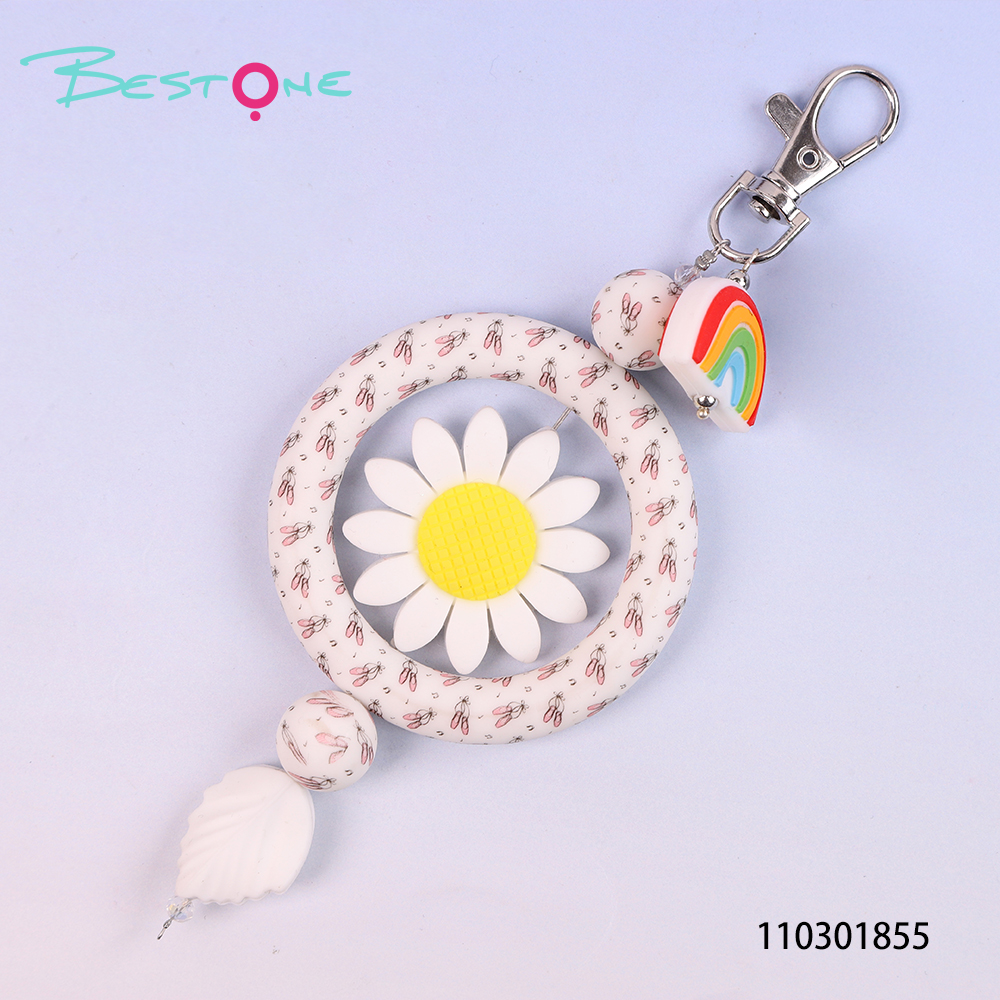 Wholesale Silicone Floral Bag Charms for Handbags & Backpacks