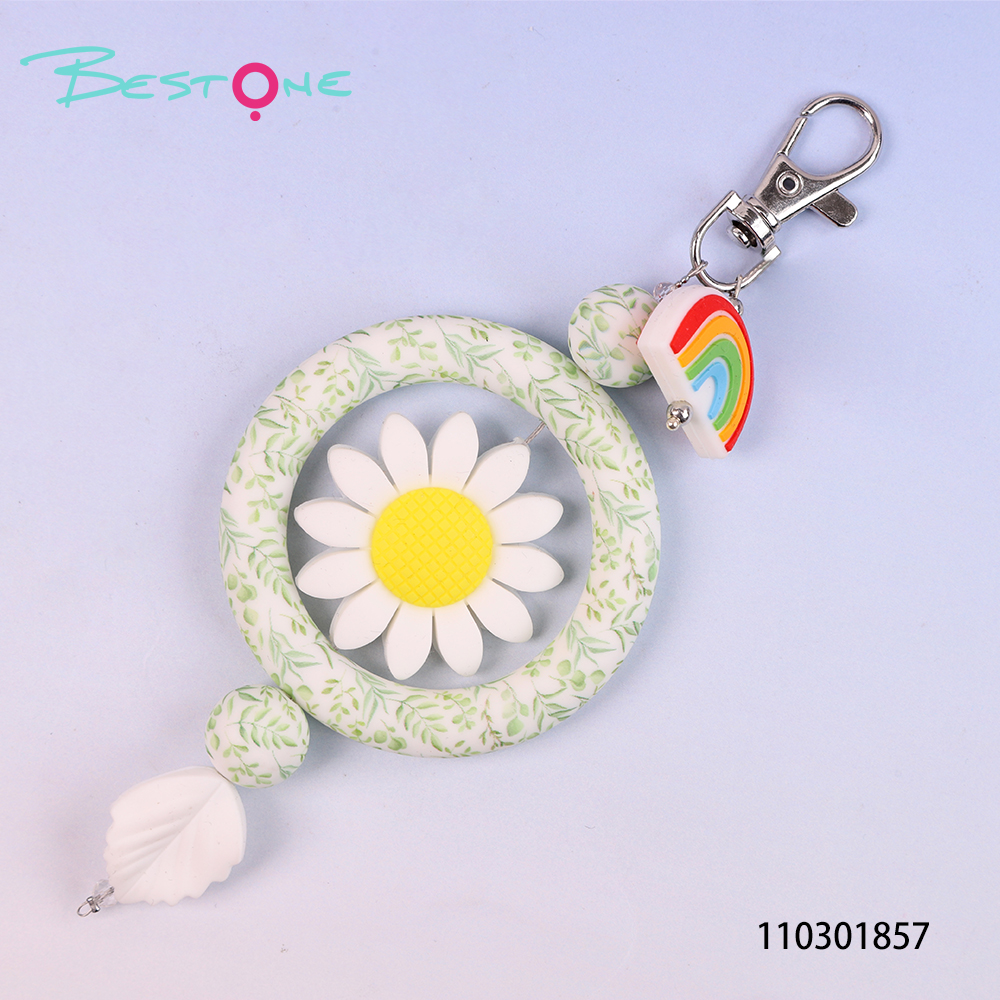 Wholesale Silicone Floral Bag Charms for Handbags & Backpacks