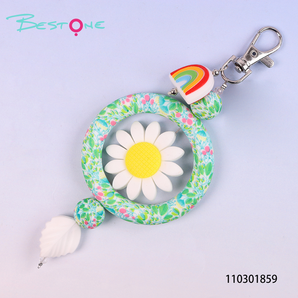 Wholesale Silicone Floral Bag Charms for Handbags & Backpacks