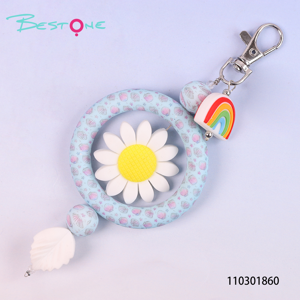 Wholesale Silicone Floral Bag Charms for Handbags & Backpacks