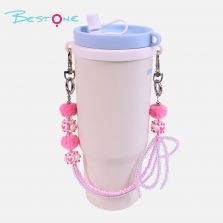Wholesale Fashion Tumbler Charm Chains | Pom Pom & Acrylic Beaded Cup Charms for Tumblers